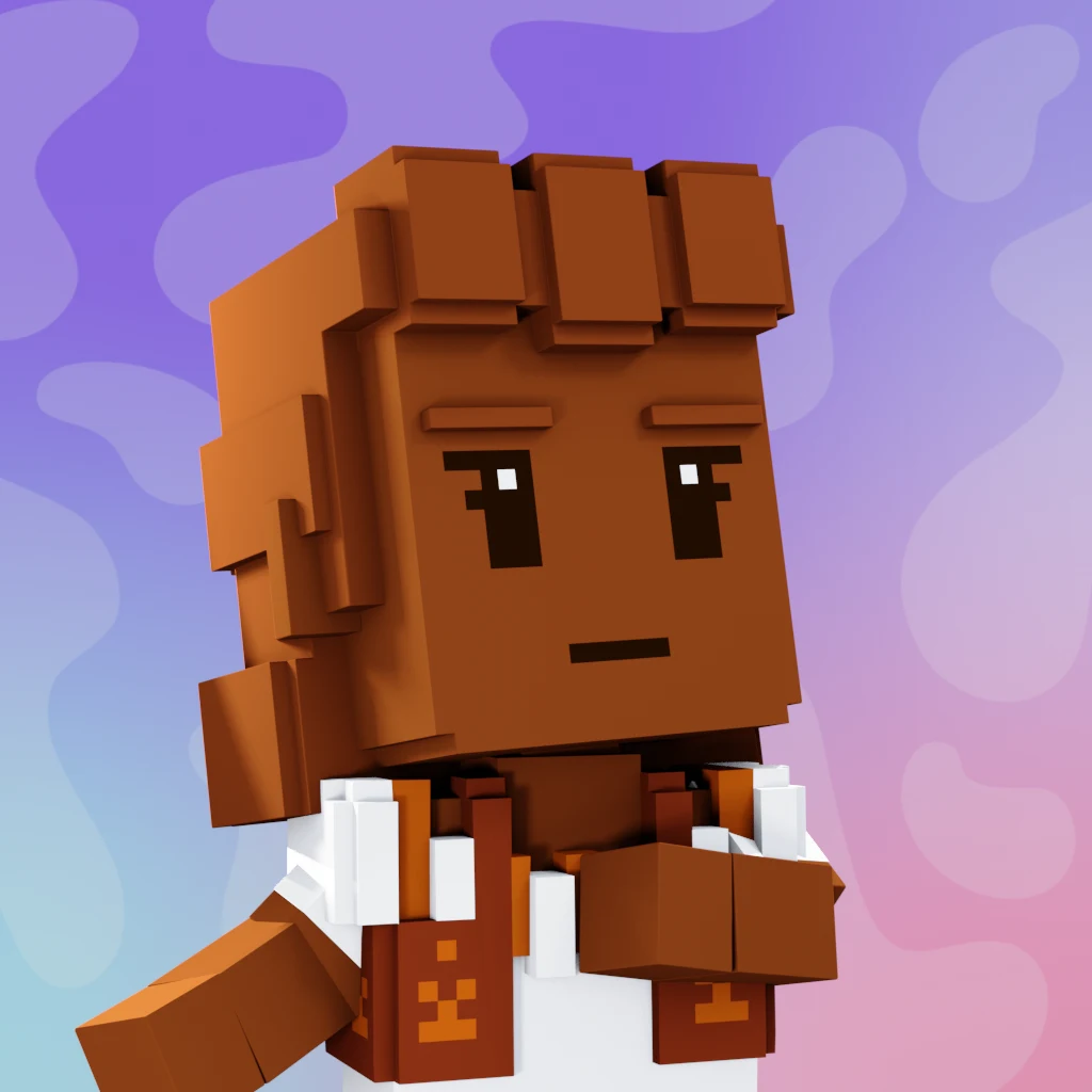 Pirate #1897 voxel render
