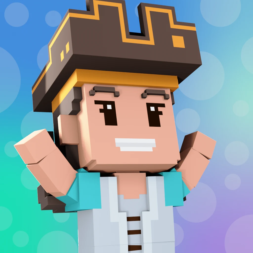 Pirate #1902 voxel render