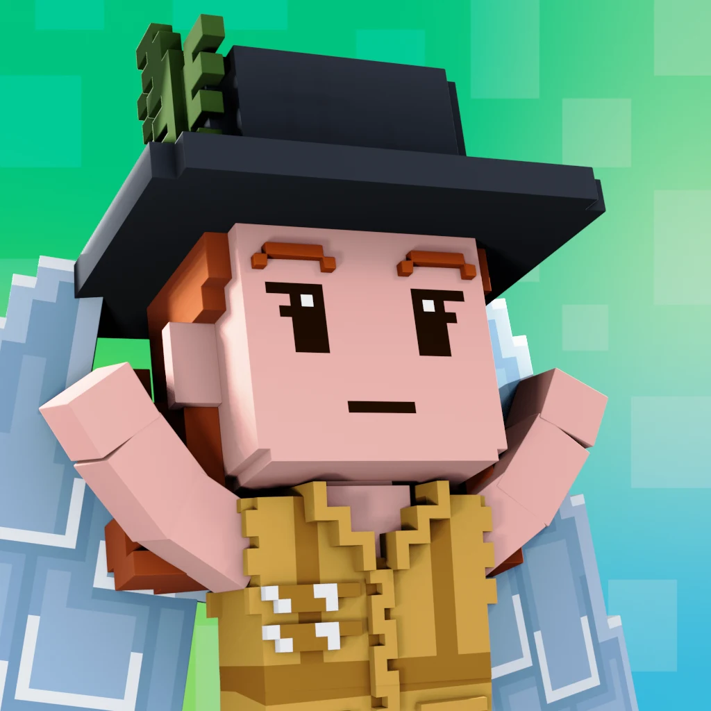 Pirate #1904 voxel render