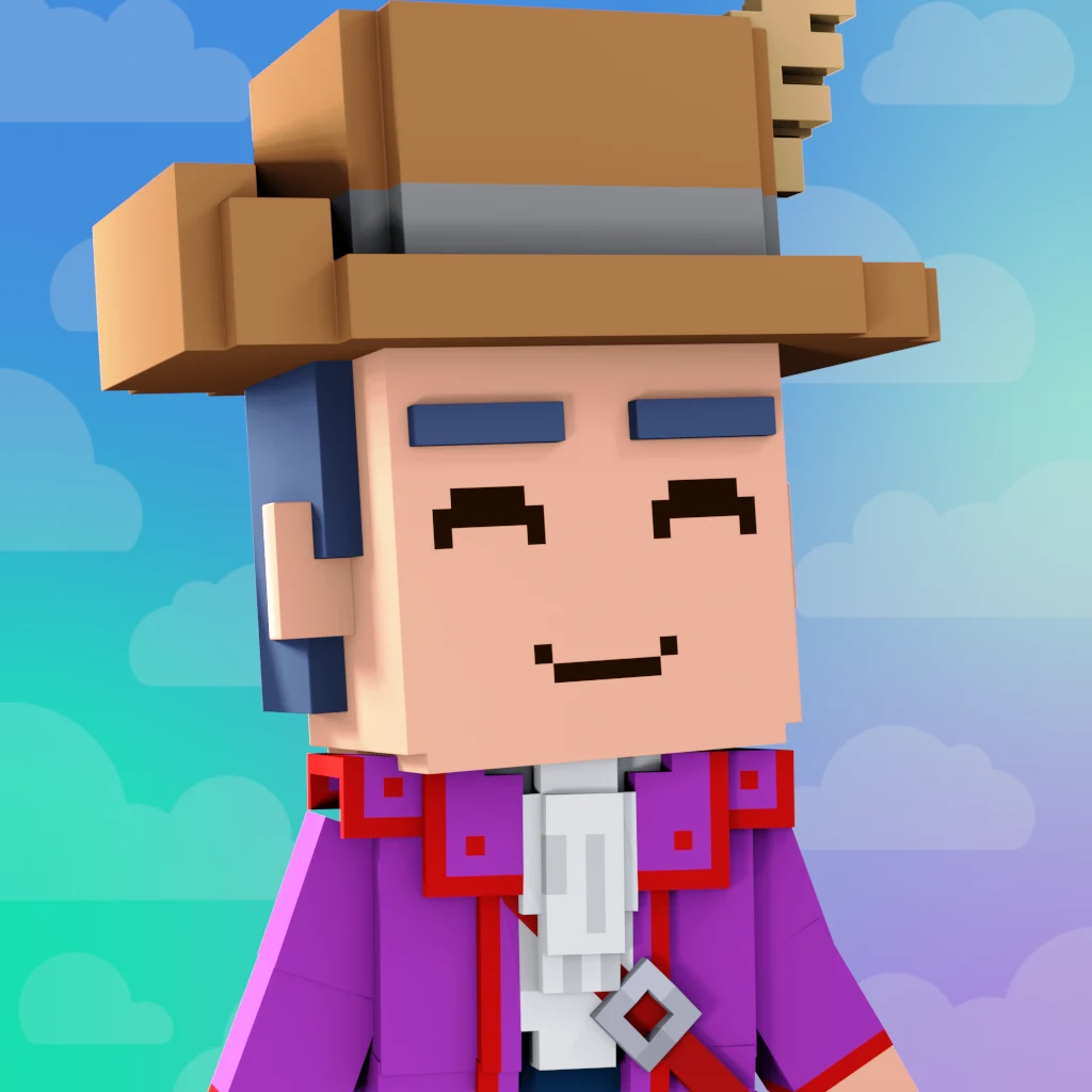 Pirate #1913 voxel render