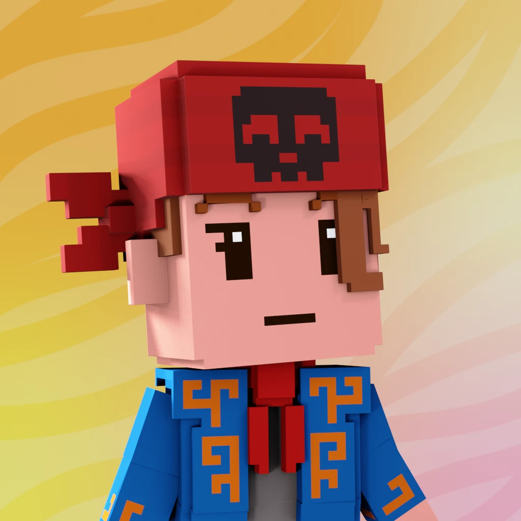 Pirate #1919 voxel render