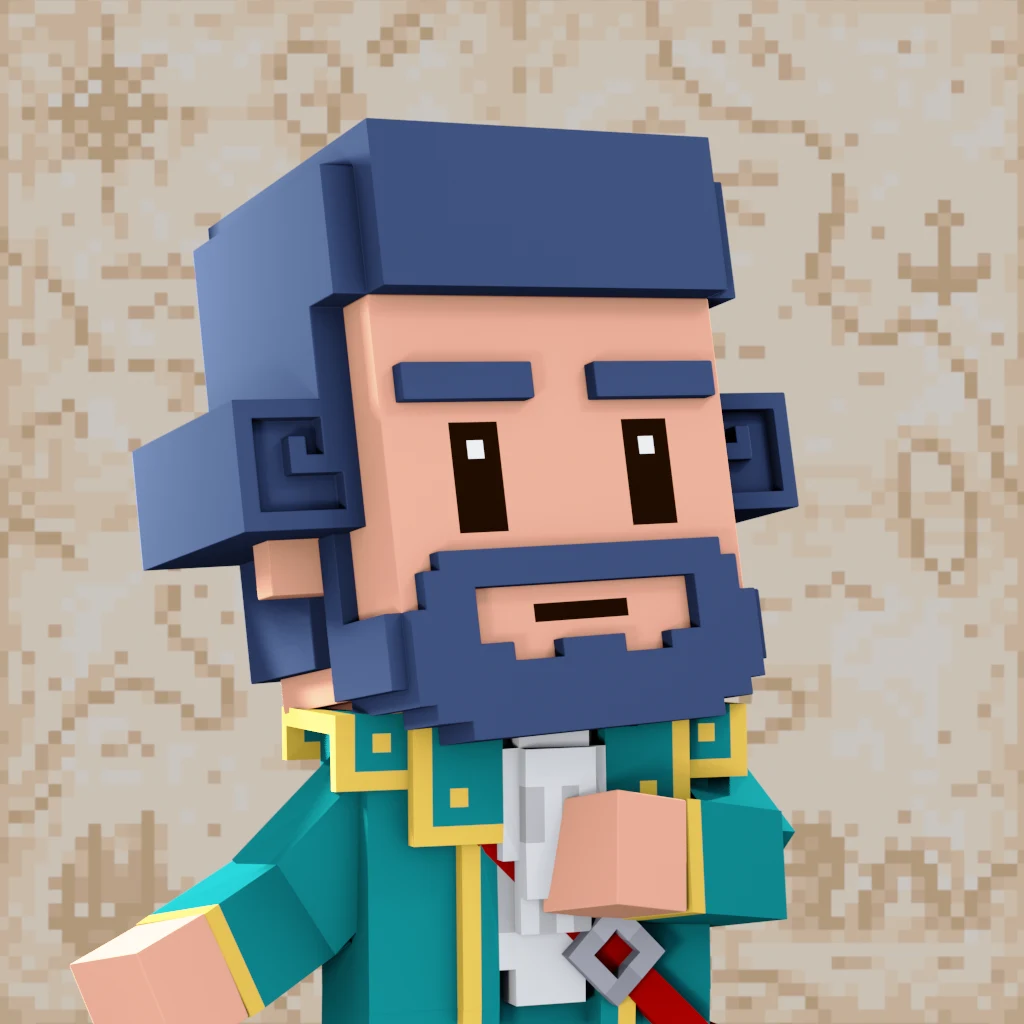 Pirate #1921 voxel render