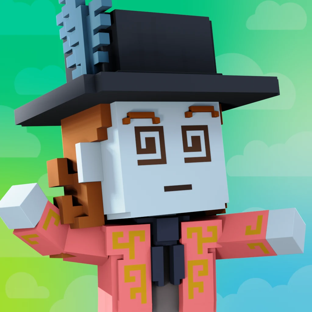 Pirate #1922 voxel render