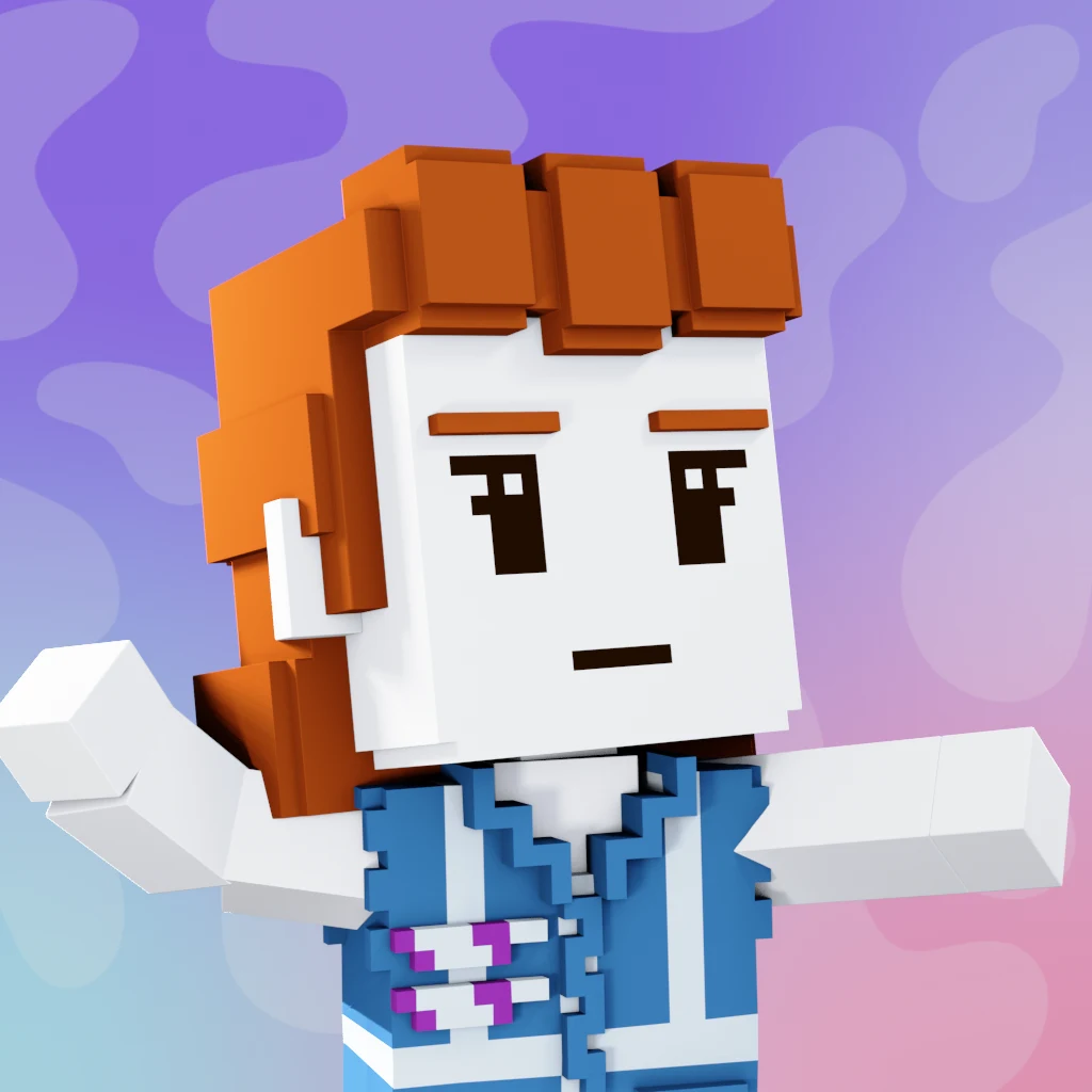 Pirate #1923 voxel render