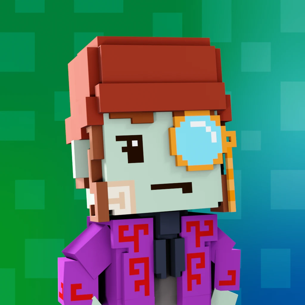 Pirate #1925 voxel render