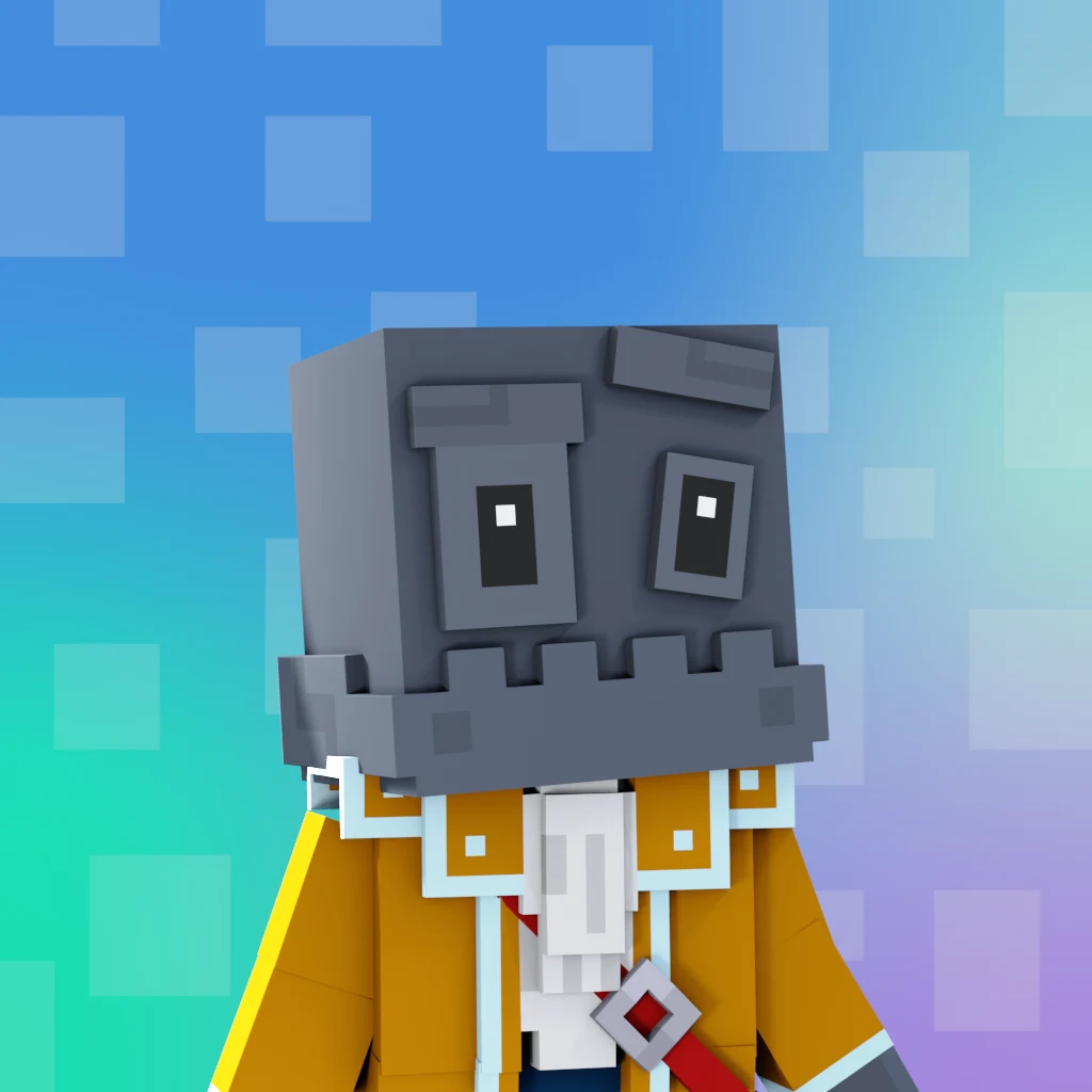 Pirate #1930 voxel render