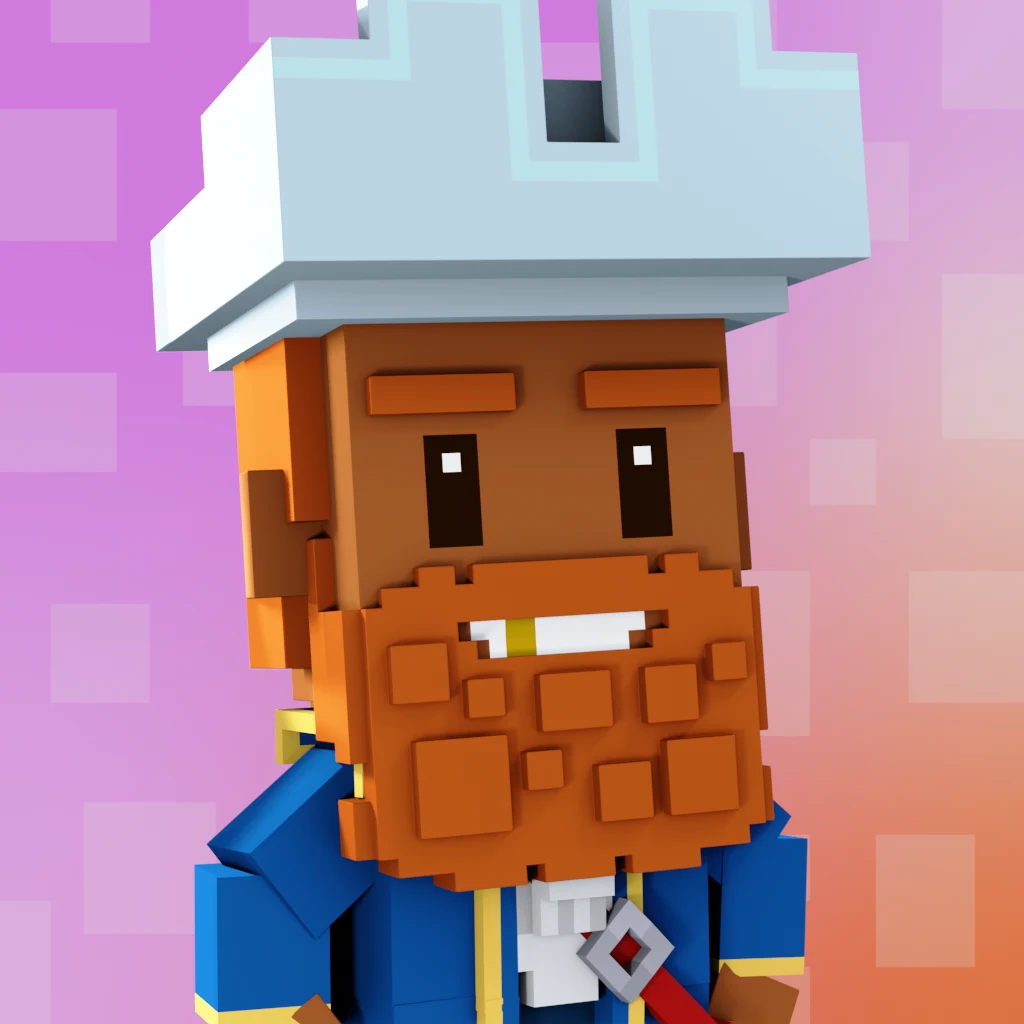 Pirate #1932 voxel render