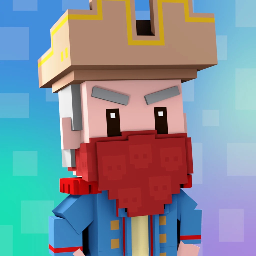 Pirate #1933 voxel render