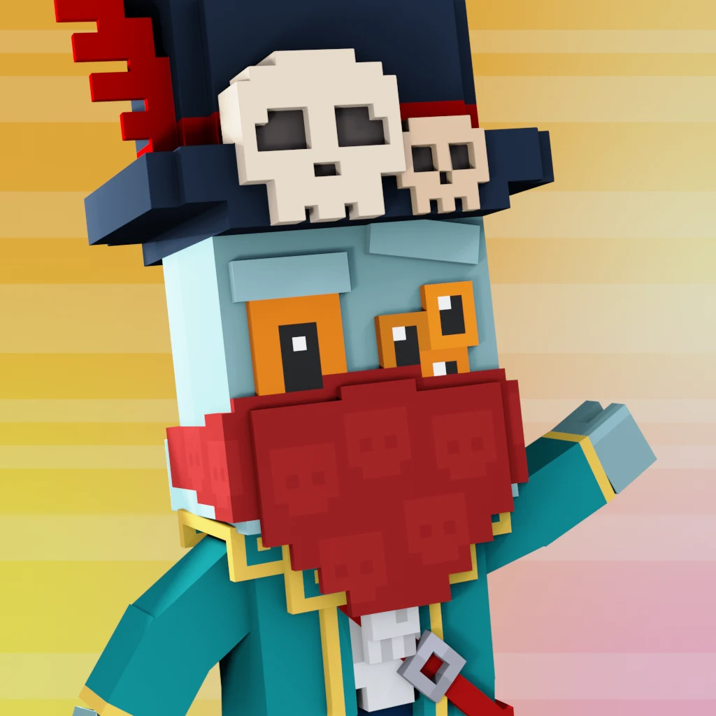 Pirate #1935 voxel render