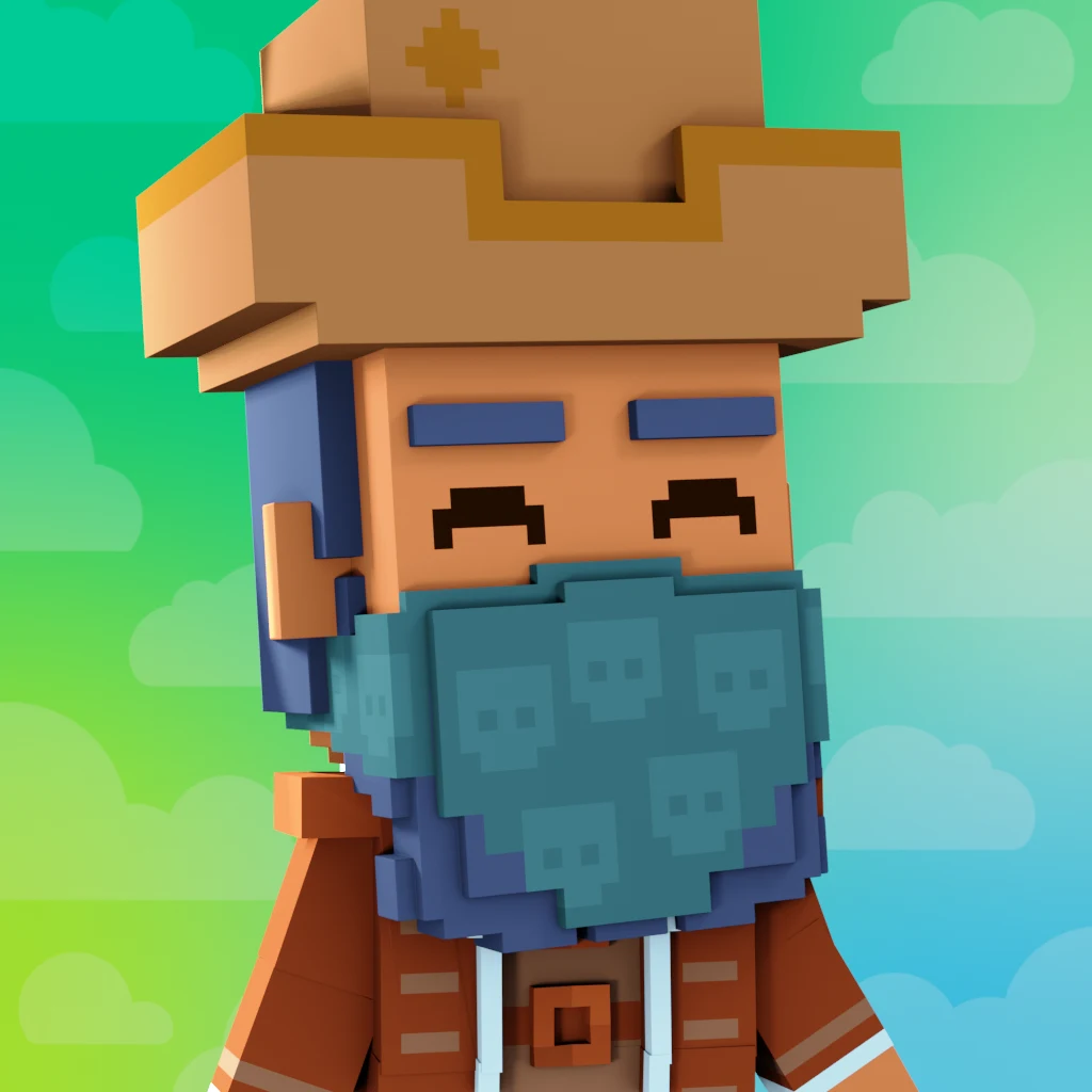 Pirate #1938 voxel render