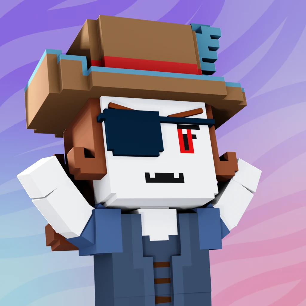 Pirate #1939 voxel render