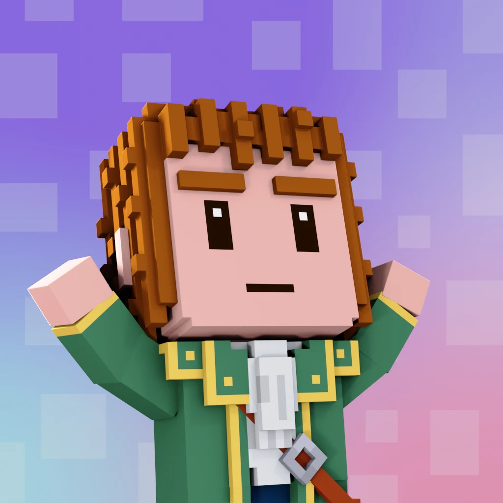 Pirate #1942 voxel render