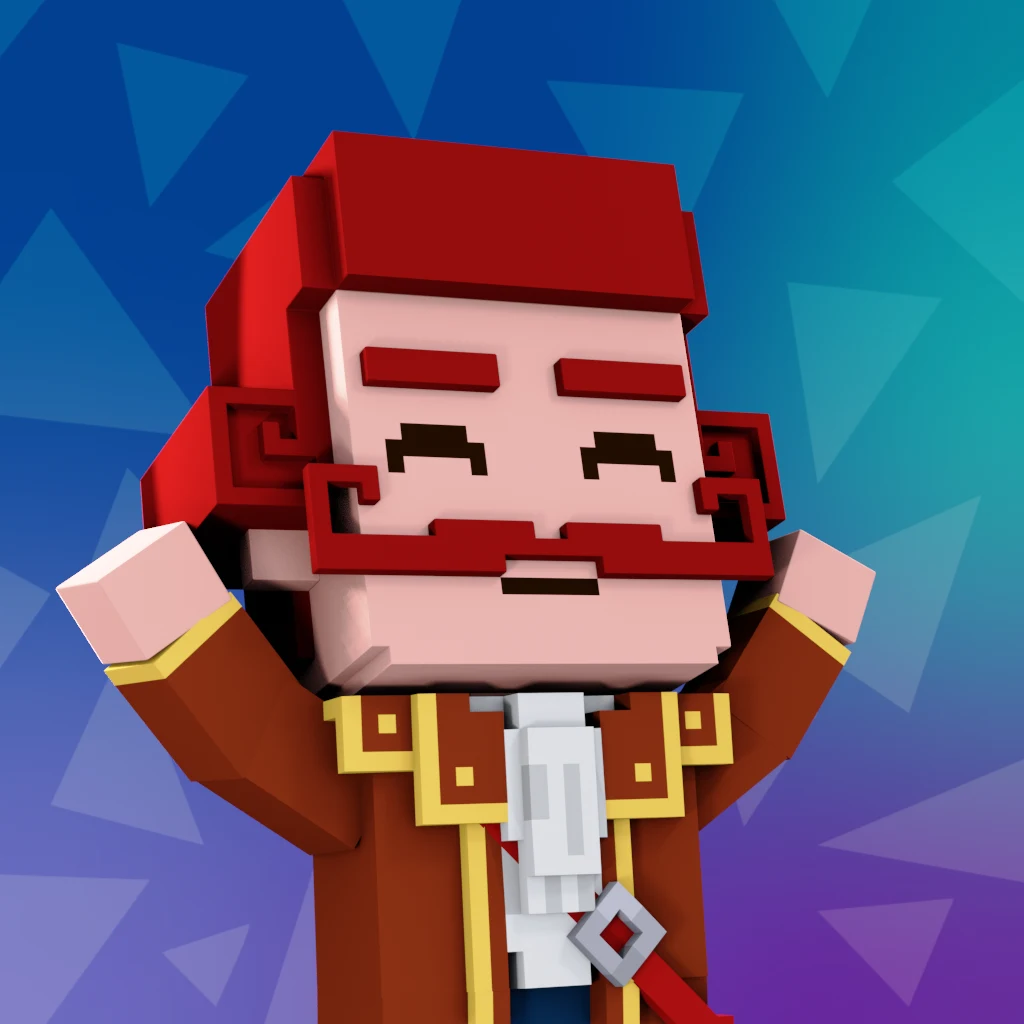 Pirate #1945 voxel render
