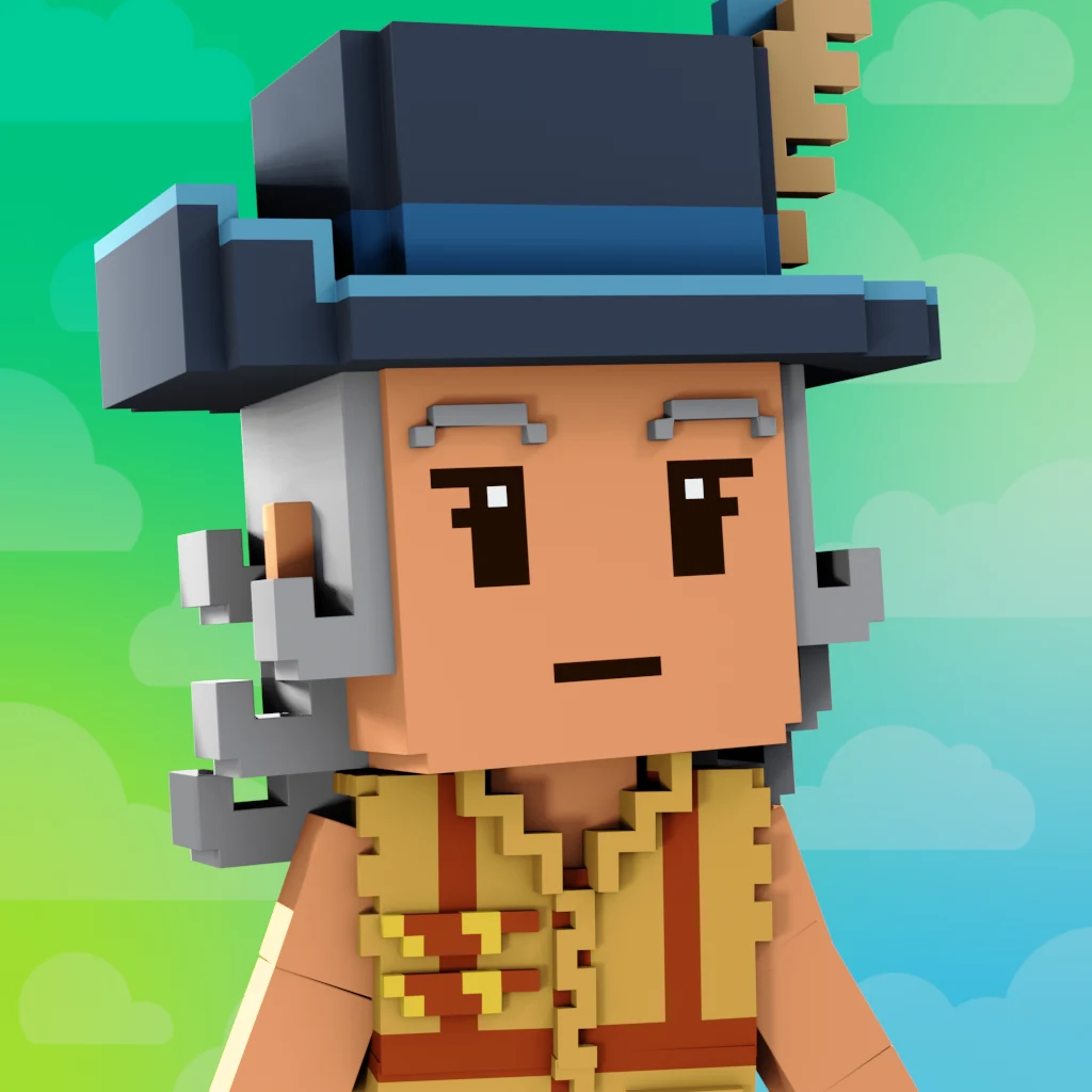 Pirate #1950 voxel render
