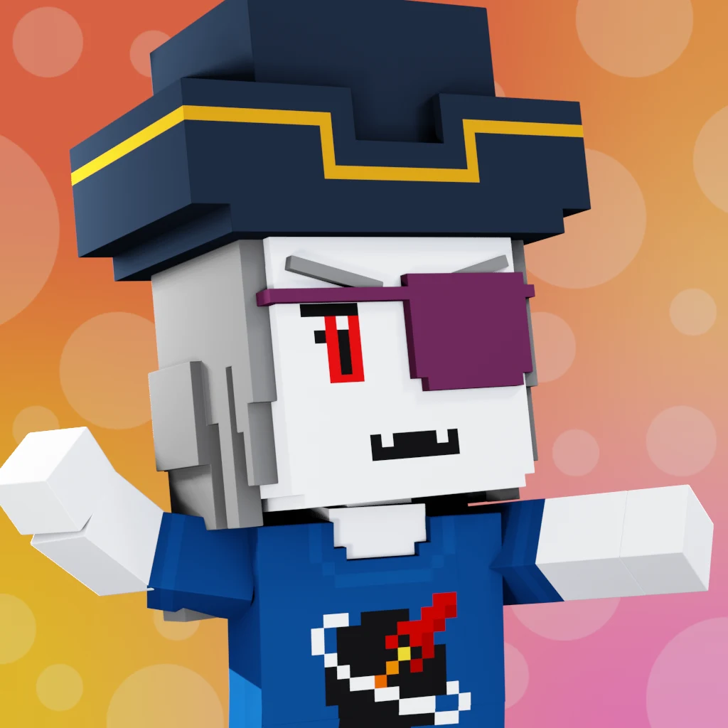 Pirate #1951 voxel render