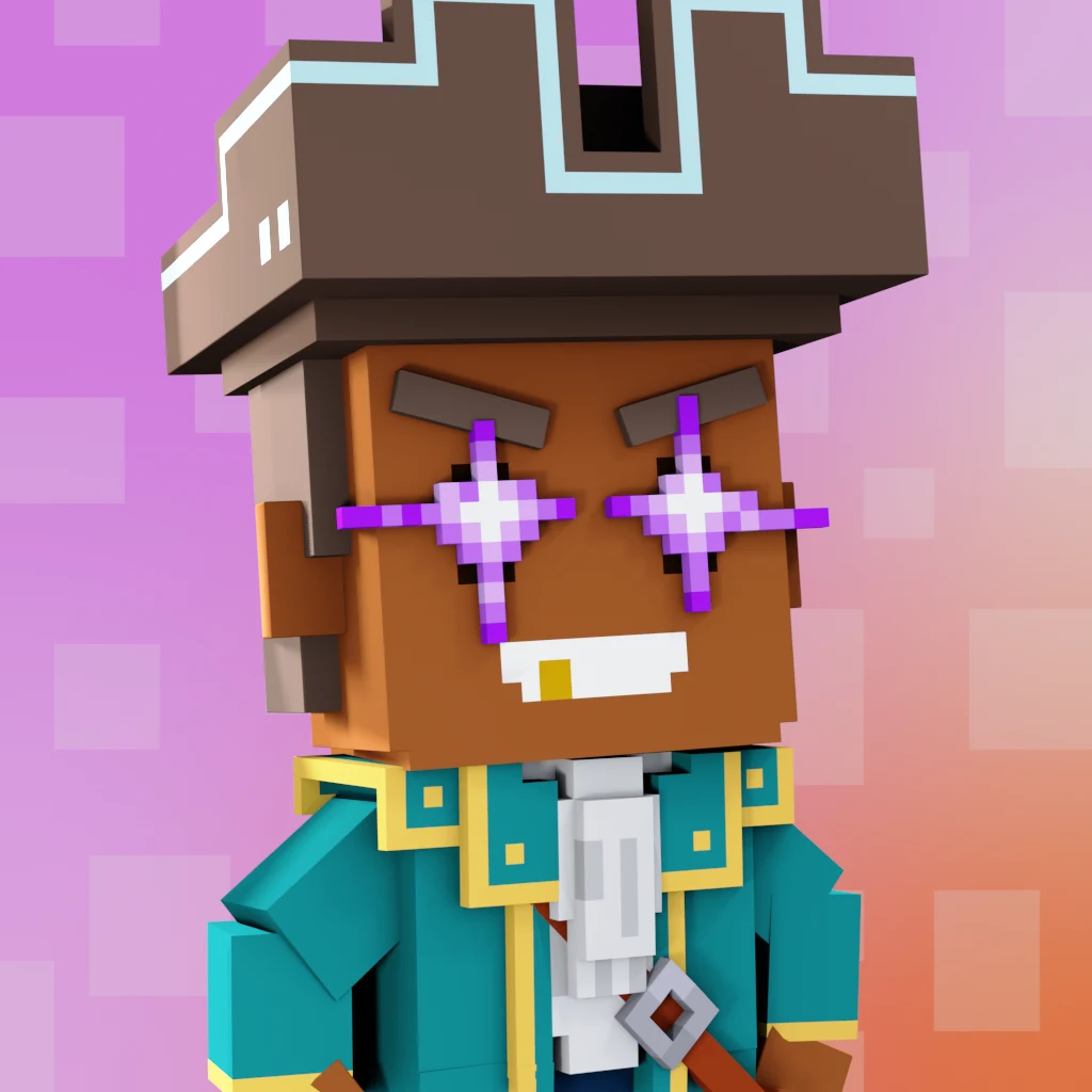 Pirate #1952 voxel render