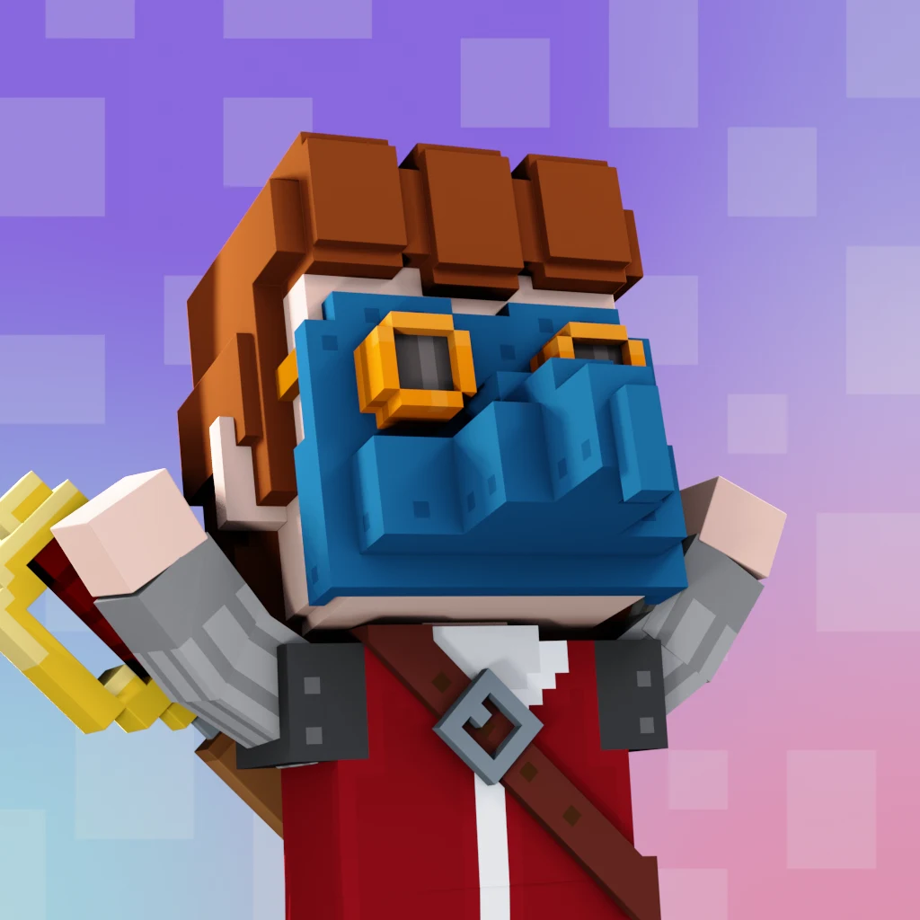 Pirate #1953 voxel render