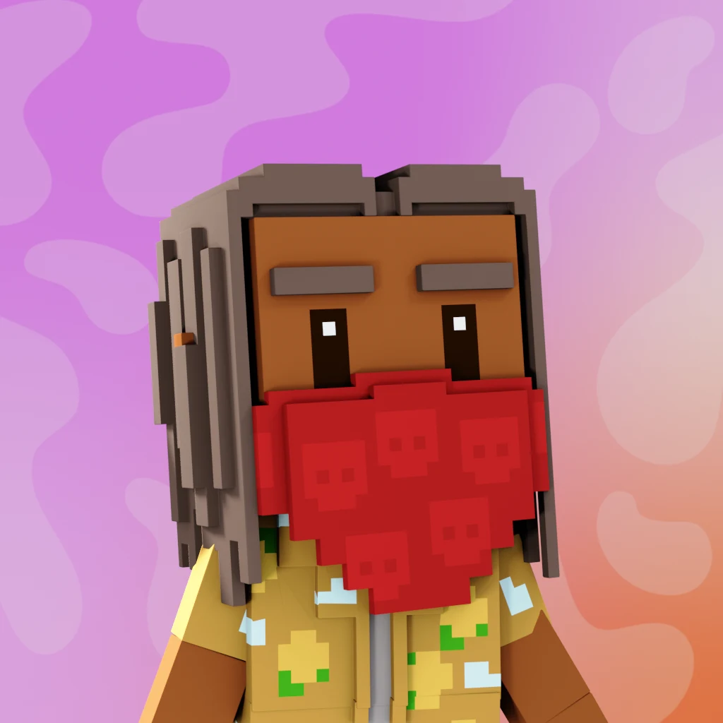 Pirate #1954 voxel render