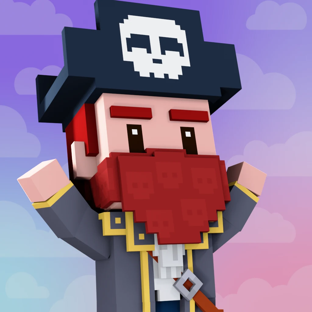 Pirate #1955 voxel render