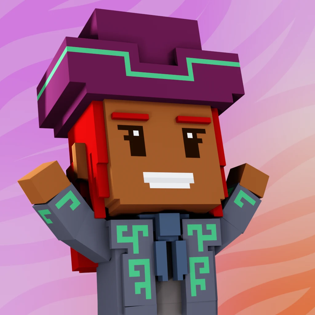 Pirate #1957 voxel render