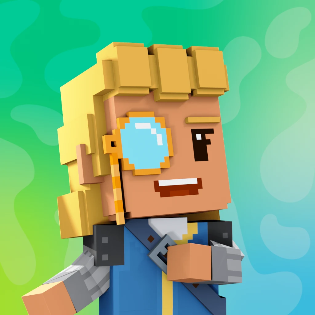 Pirate #1958 voxel render