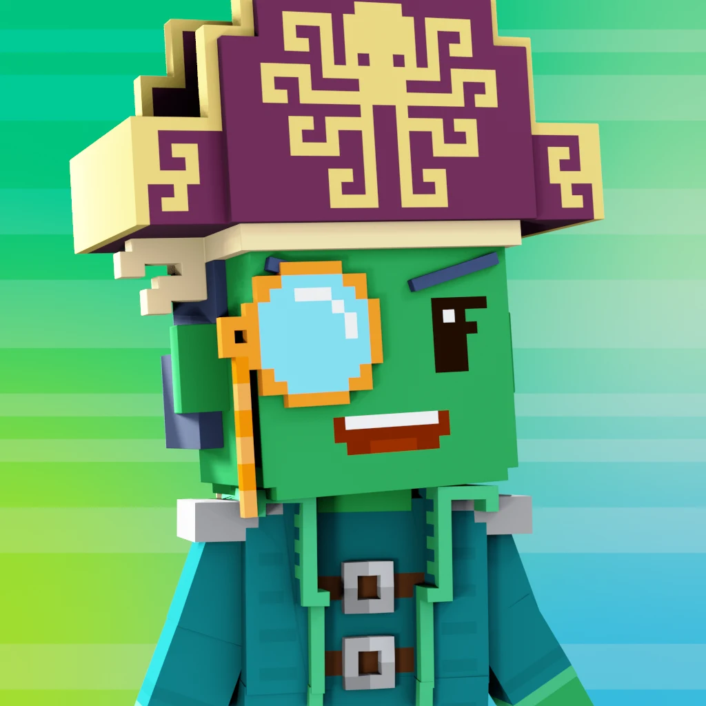 Pirate #1959 voxel render