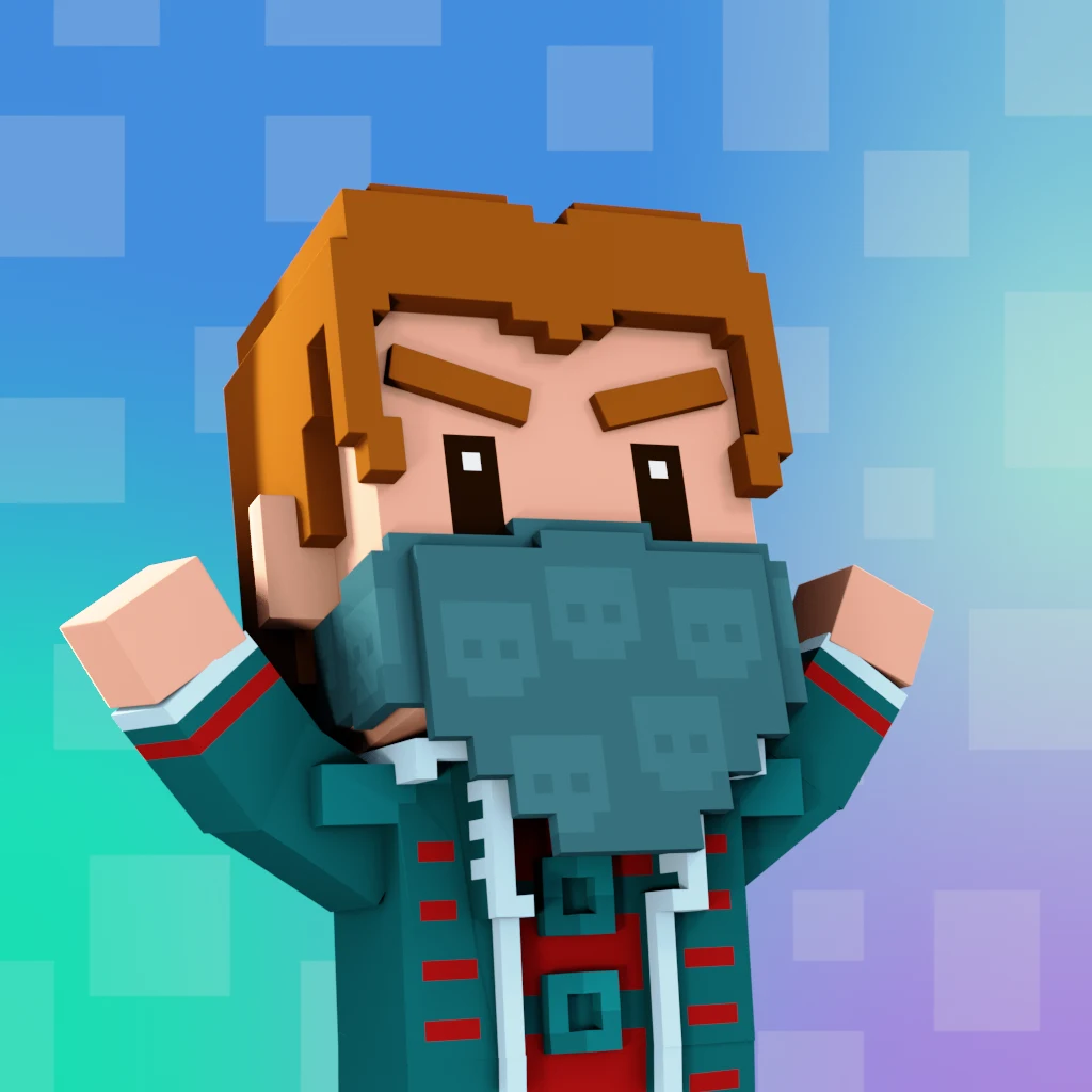 Pirate #1964 voxel render