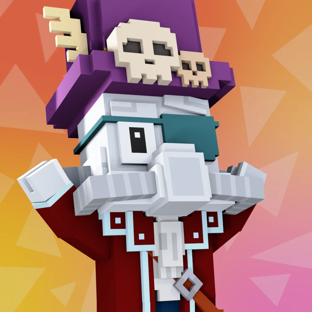 Pirate #1965 voxel render
