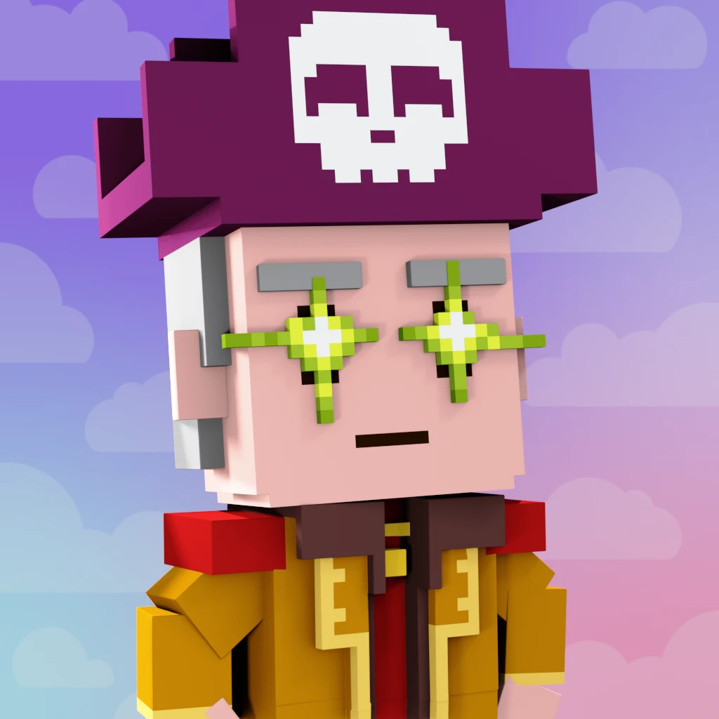 Pirate #1968 voxel render