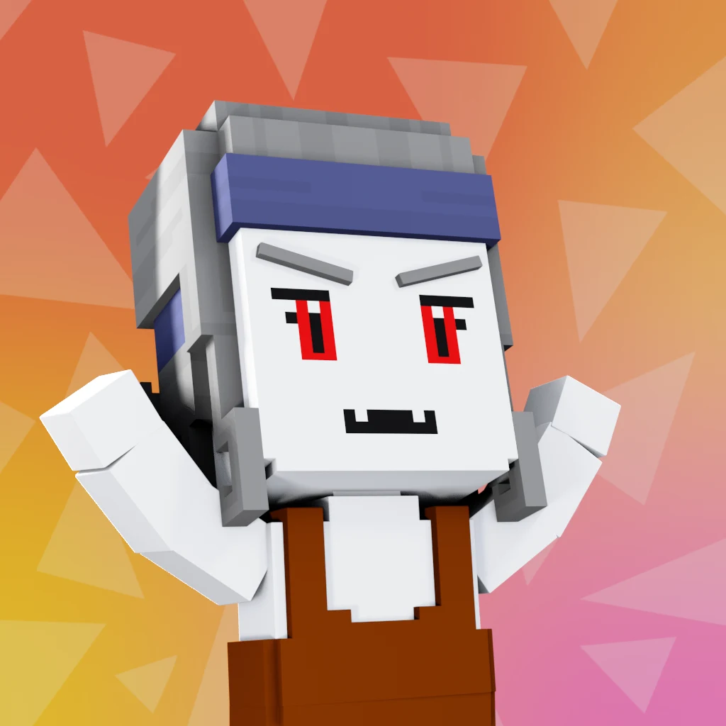 Pirate #1969 voxel render