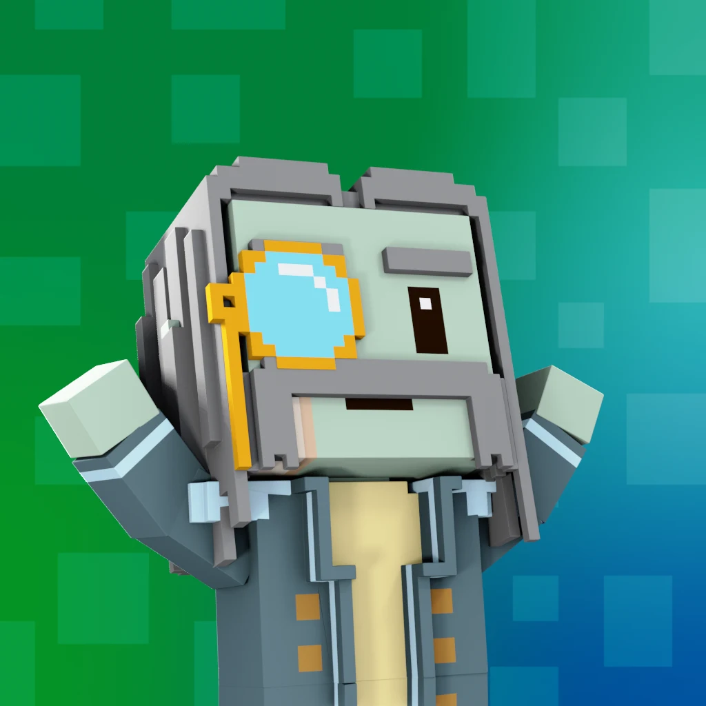Pirate #1974 voxel render