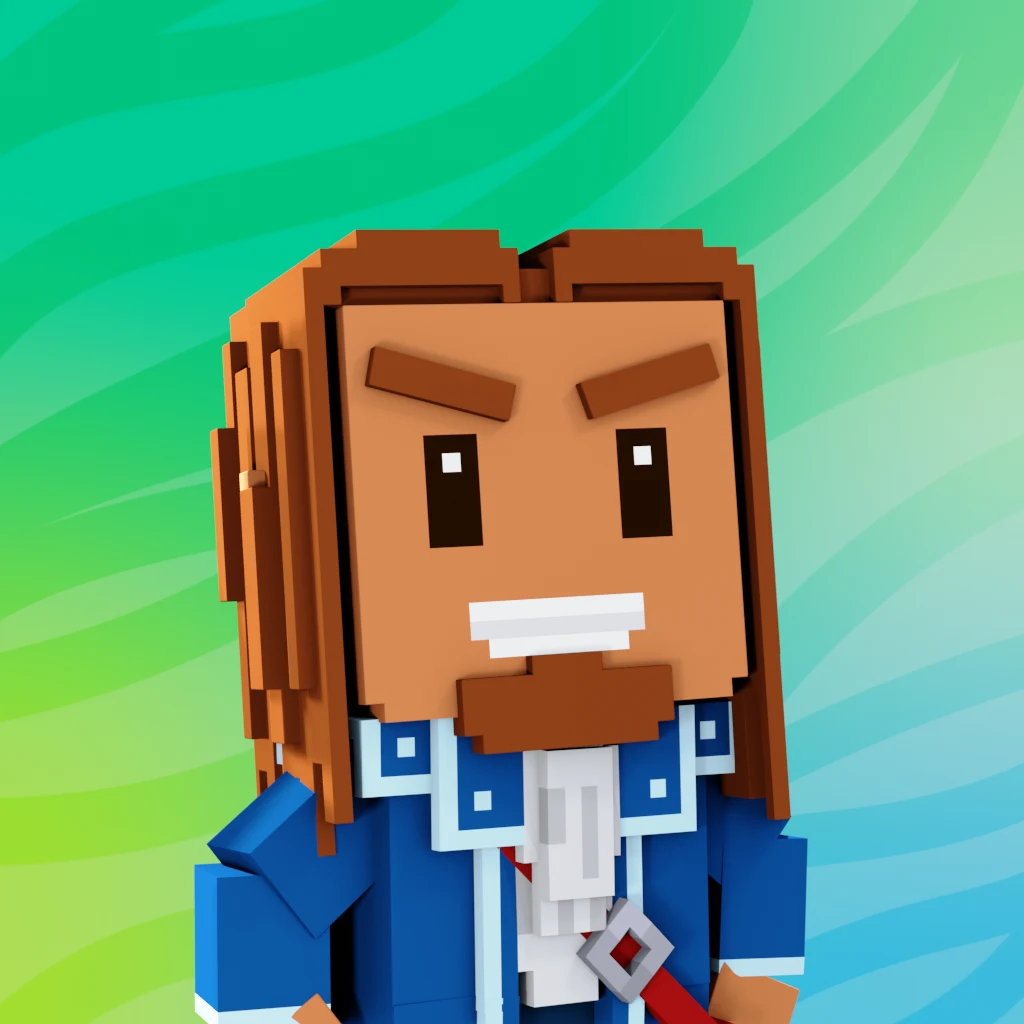 Pirate #1976 voxel render