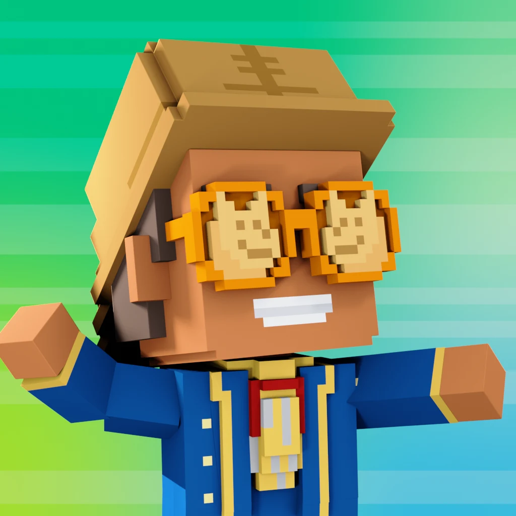 Pirate #1977 voxel render