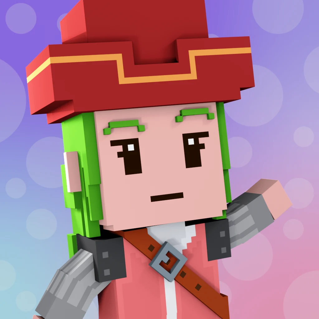 Pirate #1979 voxel render
