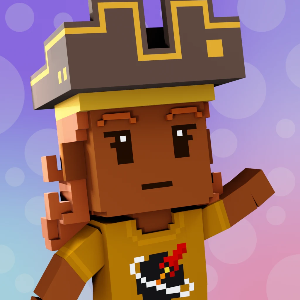 Pirate #1980 voxel render