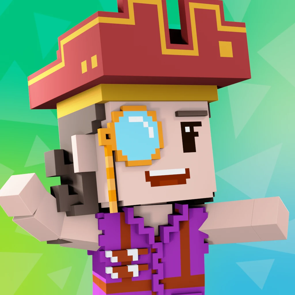 Pirate #1981 voxel render