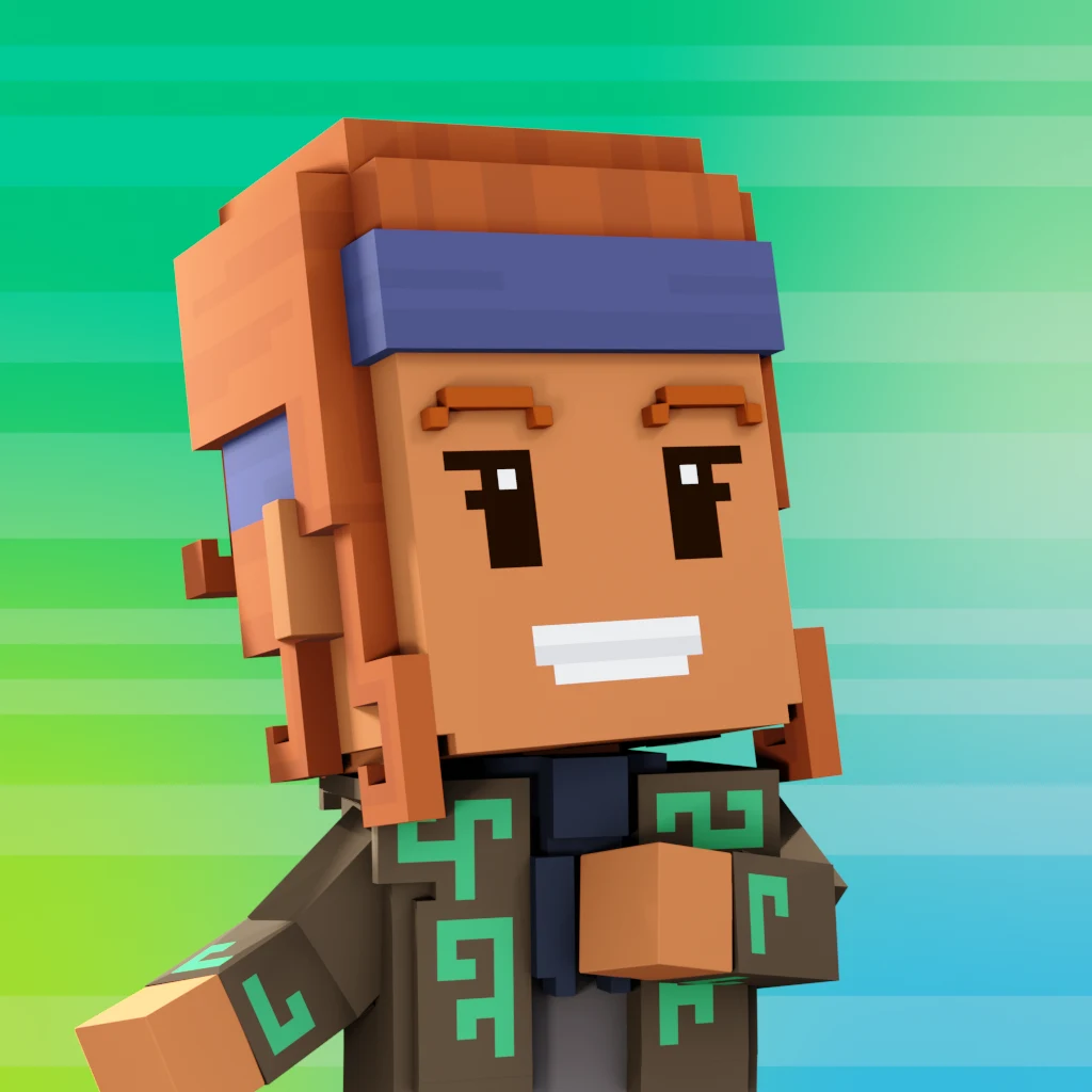 Pirate #1983 voxel render