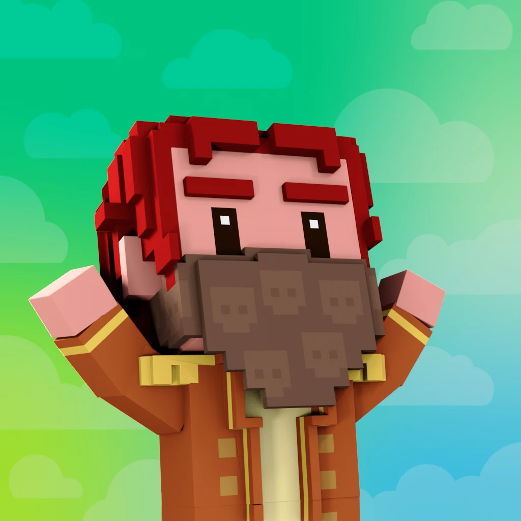 Pirate #1985 voxel render