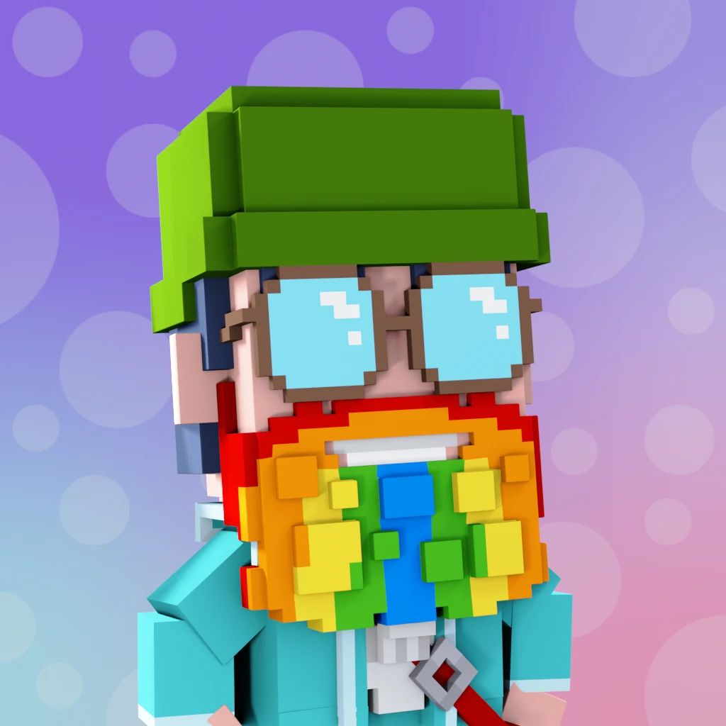 Pirate #1986 voxel render