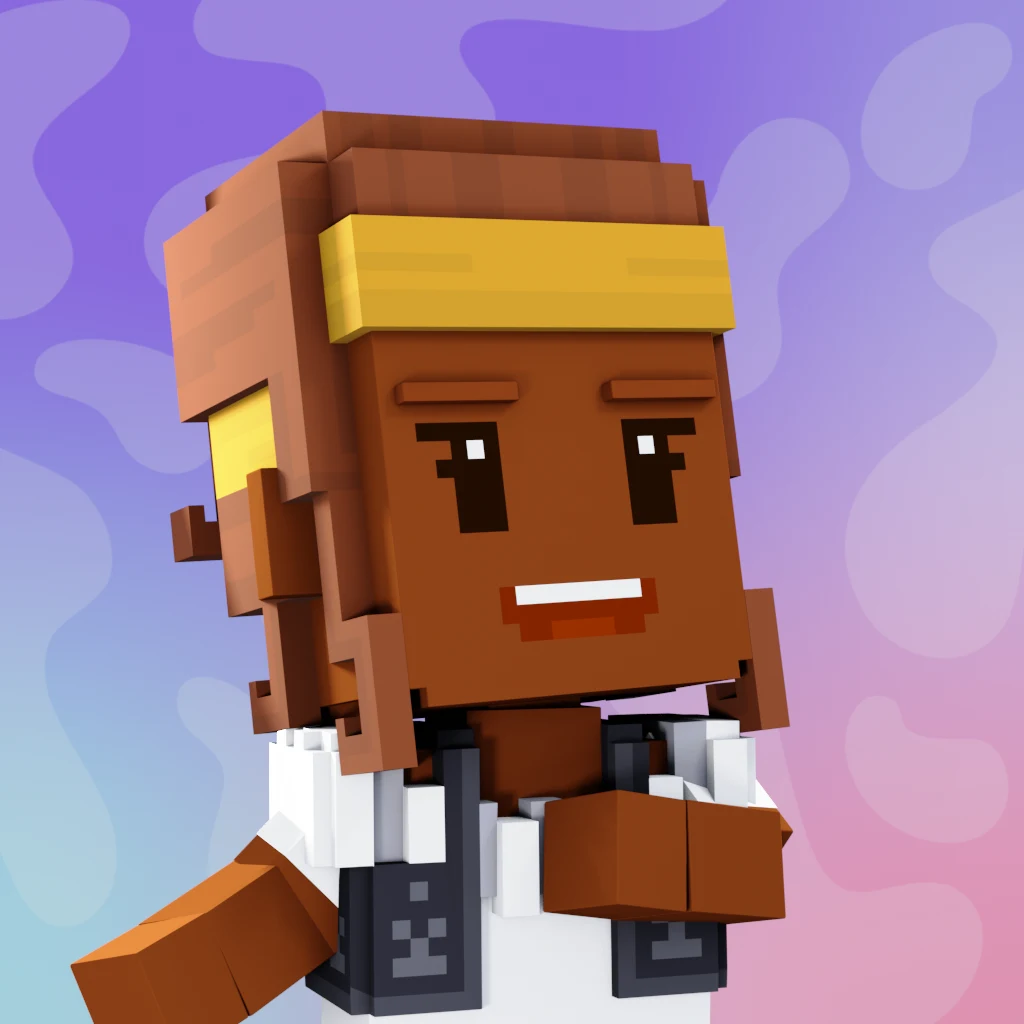 Pirate #1988 voxel render