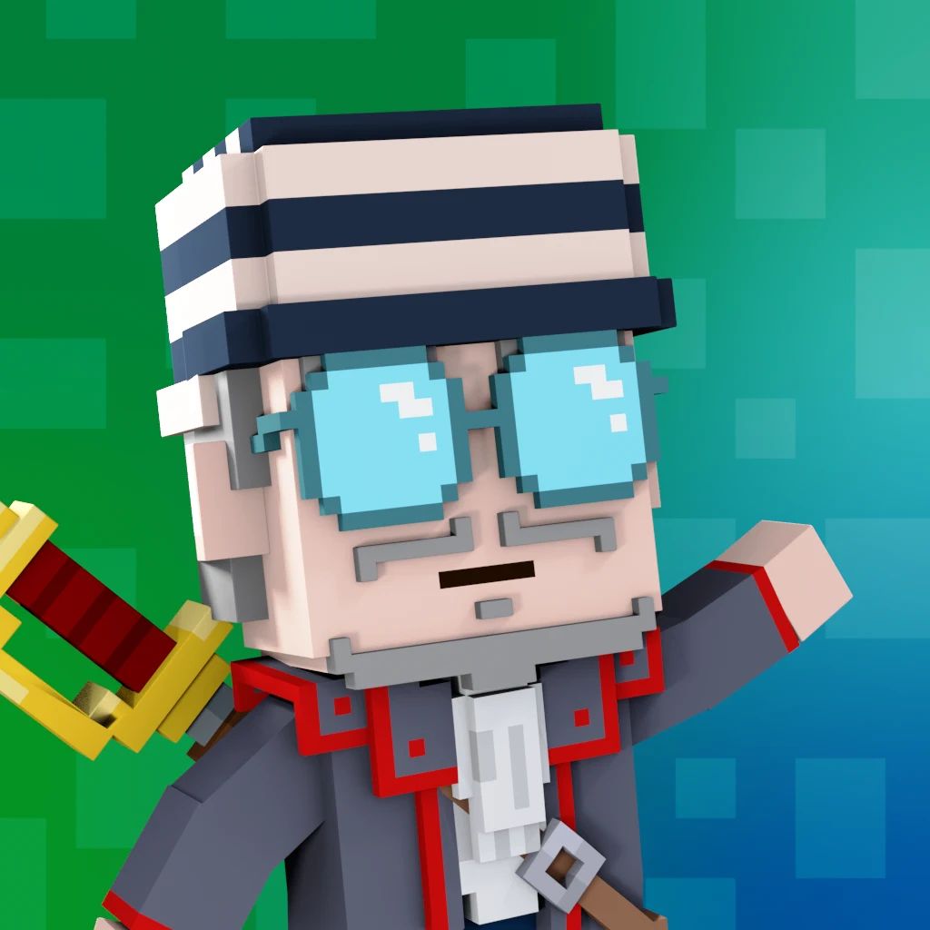 Pirate #1992 voxel render