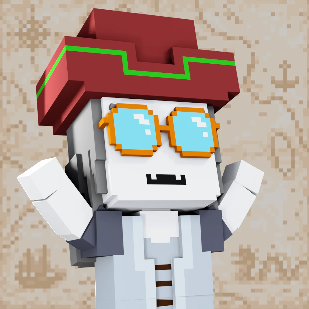 Pirate #1993 voxel render