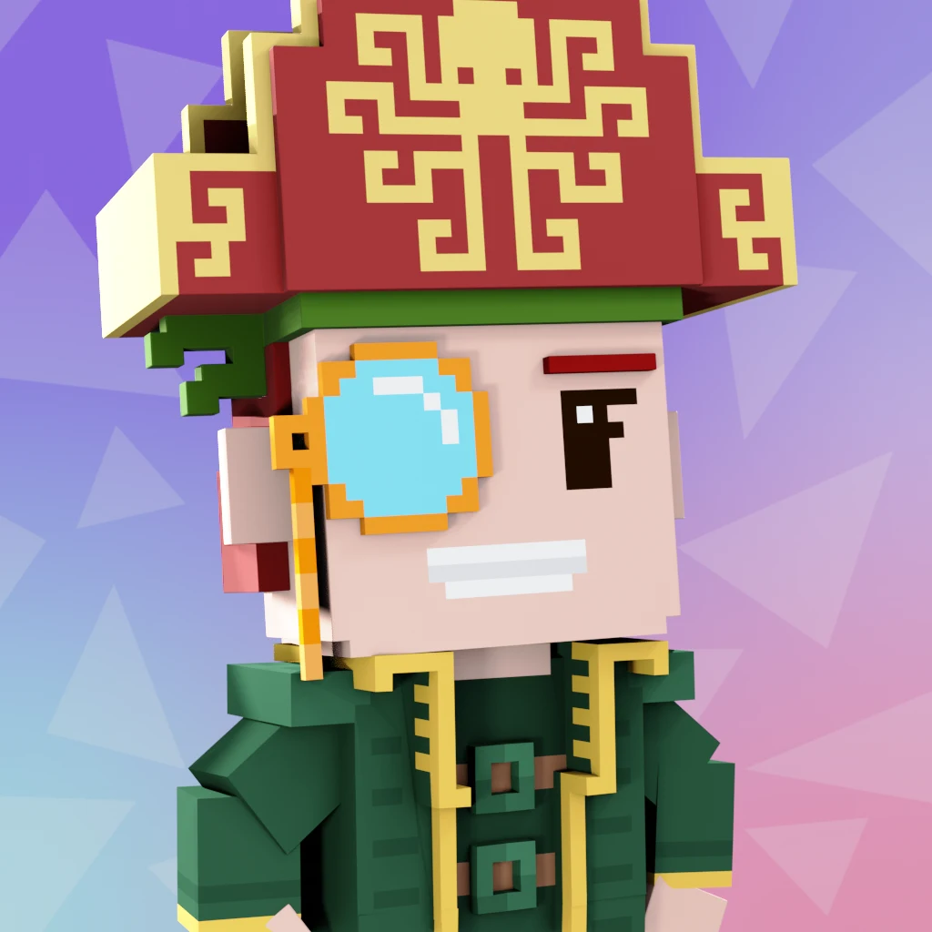 Pirate #1996 voxel render