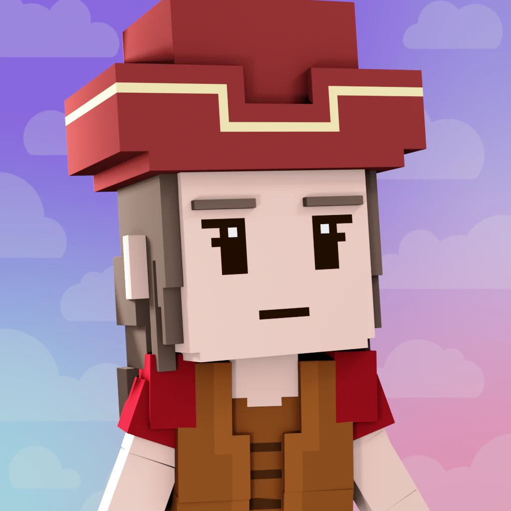Pirate #1999 voxel render