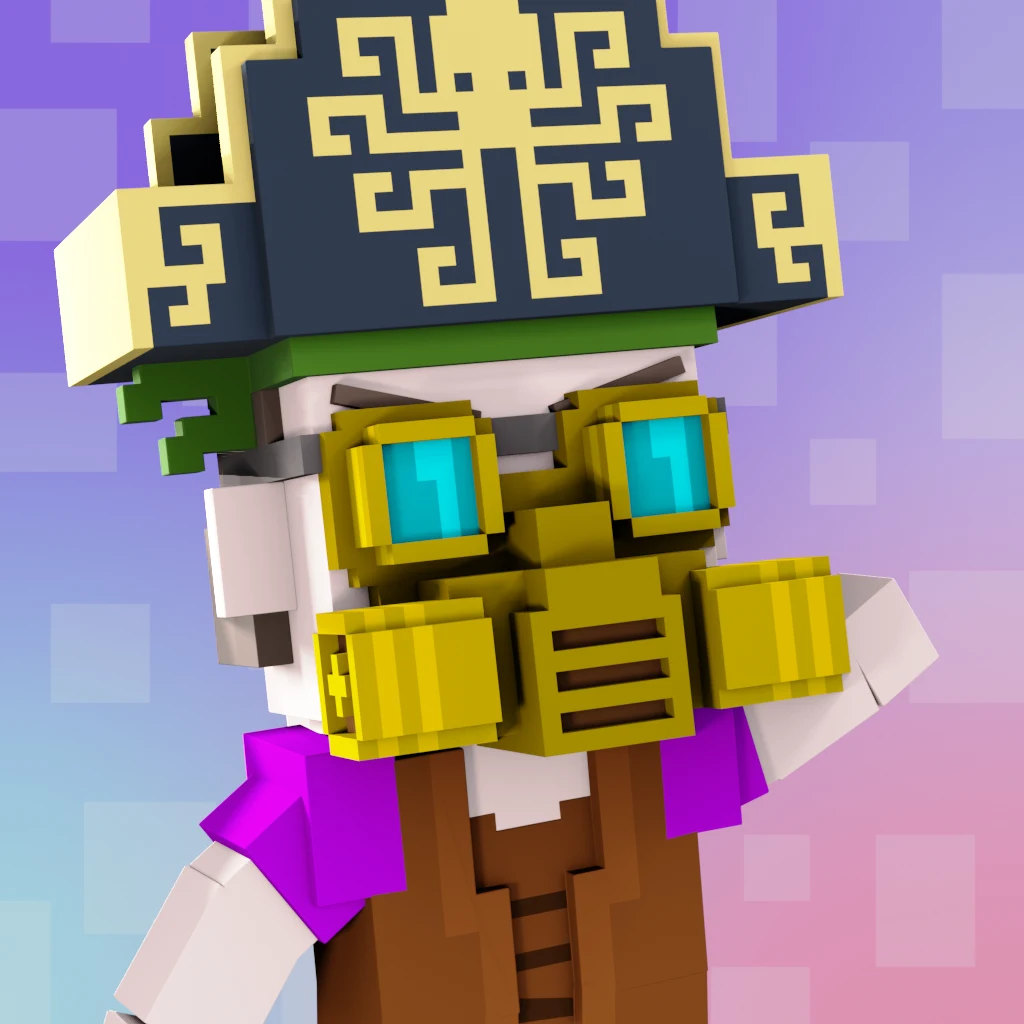 Pirate #20 voxel render