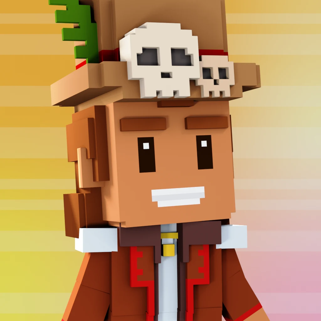 Pirate #2000 voxel render