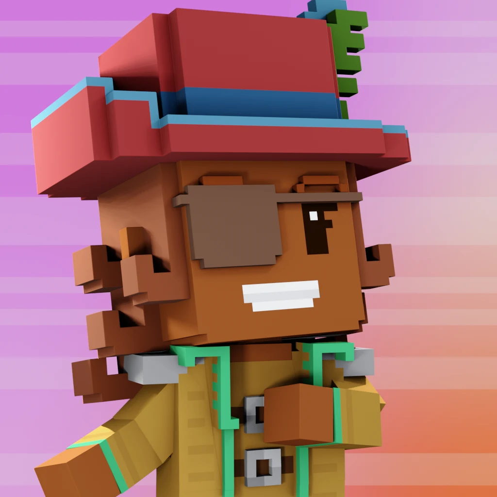 Pirate #2002 voxel render