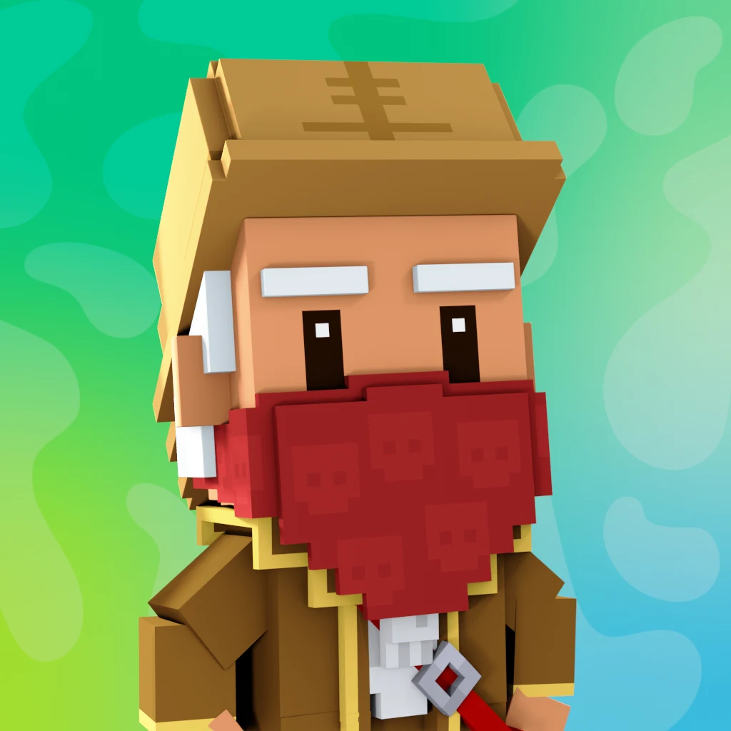 Pirate #2005 voxel render