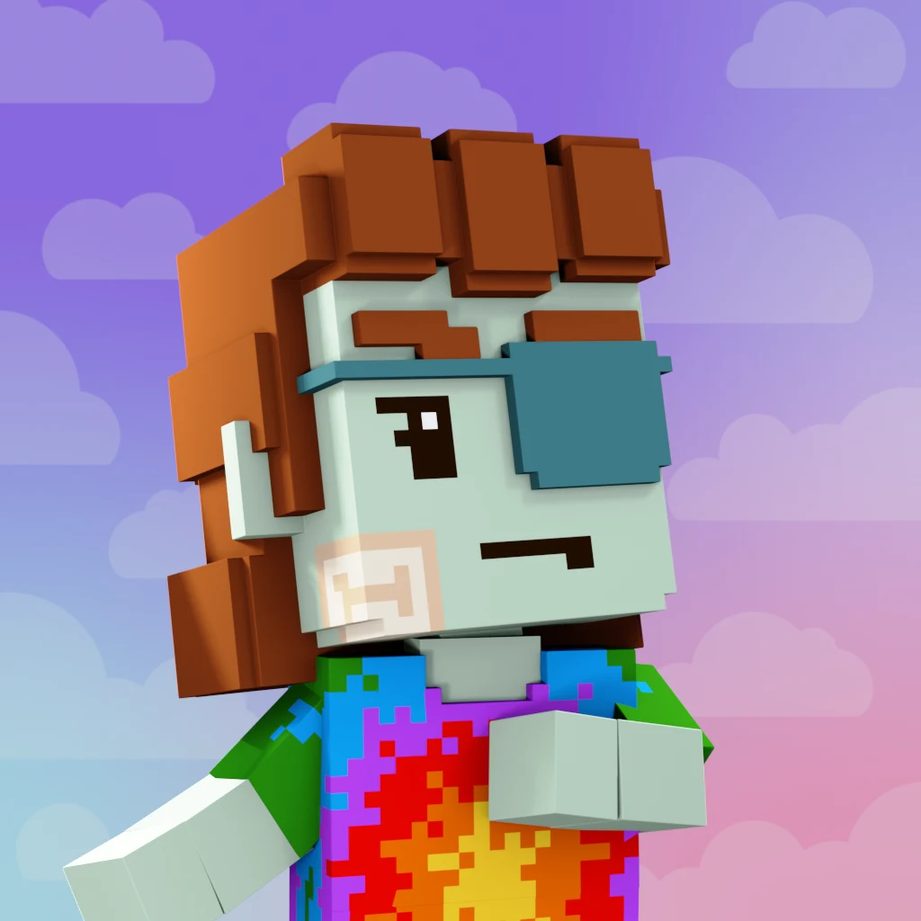 Pirate #2009 voxel render