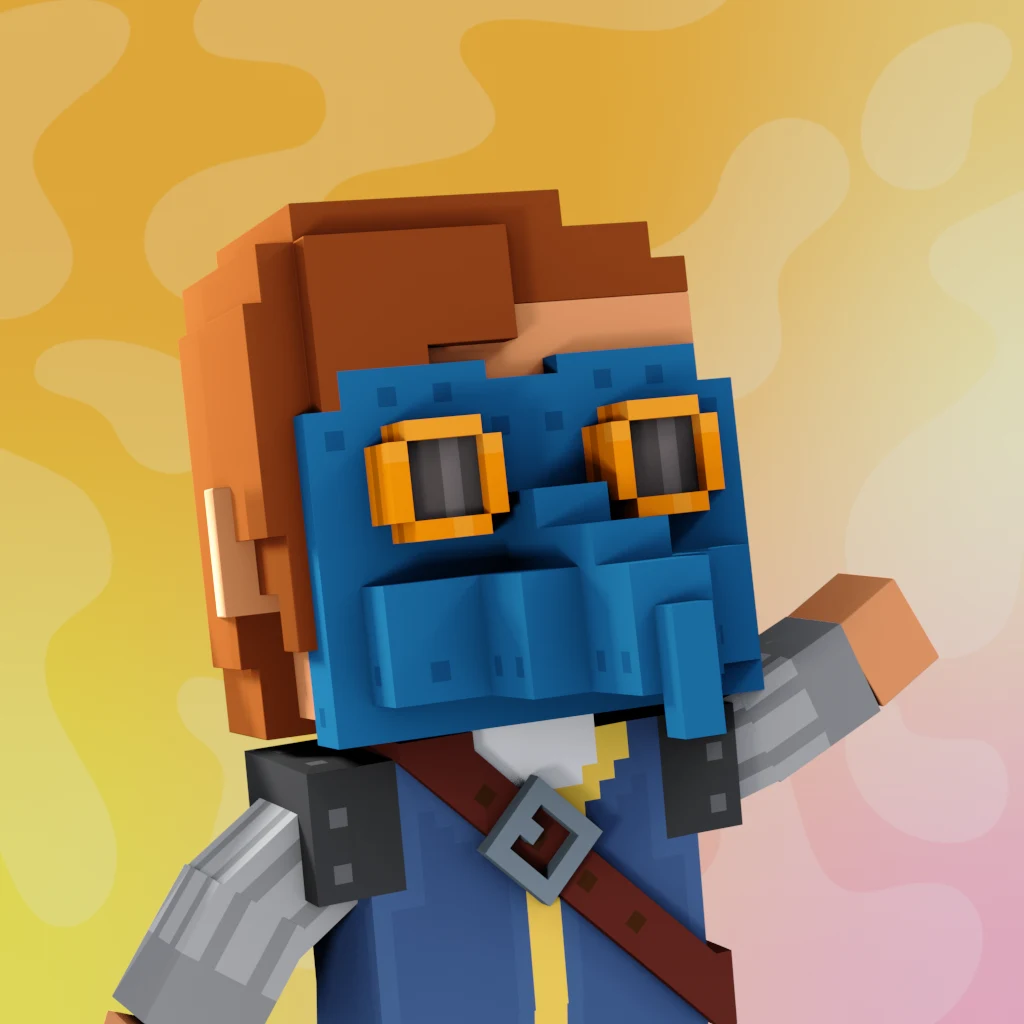 Pirate #2010 voxel render